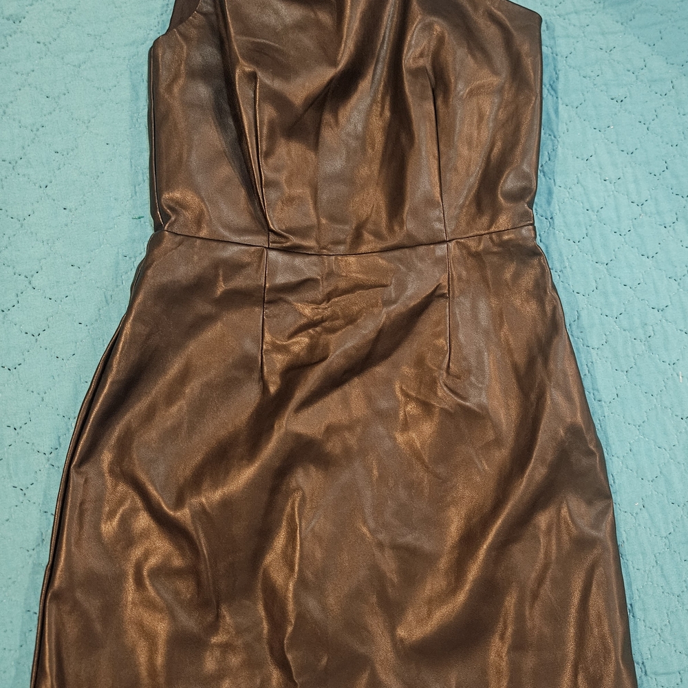 H&M Strapless Brown Dress